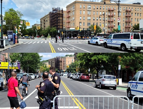 700 Policías en el Alto Manhattan por advertencia “Dominican Dyckman, Parte 3" tomar calle Dyckman